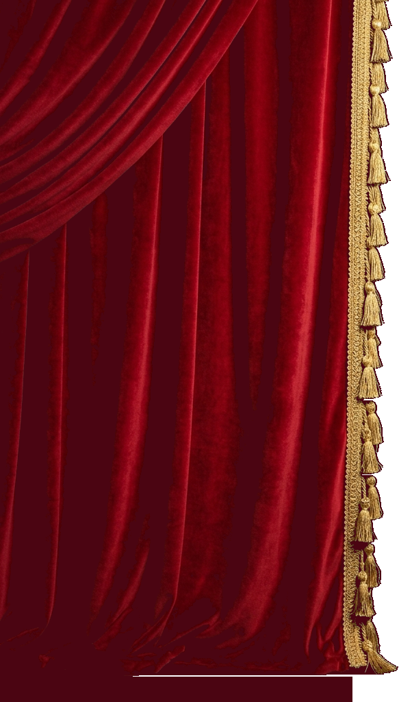Real Stage Curtain Left